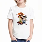 Модная футболка для девочек, Топ в стиле Харадзюку, футболка для мальчиков с изображением героев мультфильма зверополис, лисы, Ника, кролика, Джуди, детский летний костюм