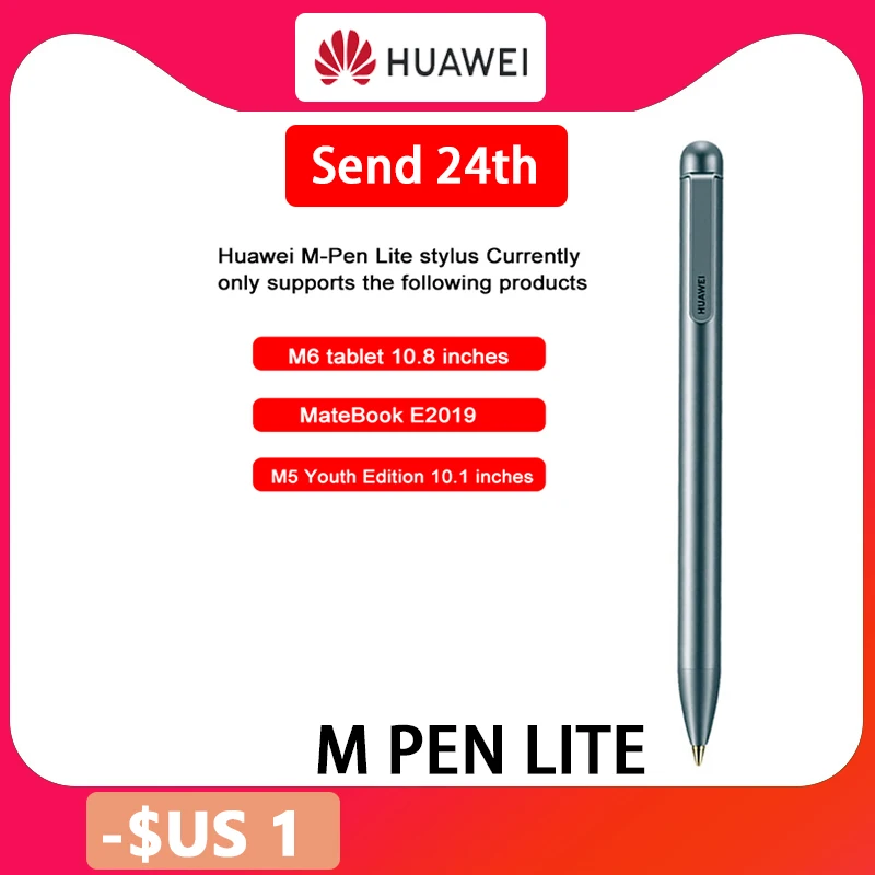 Оригинальный стилус Huawei M Pen lite для Mediapad M5 M6 емкостный сенсорная ручка Matebook