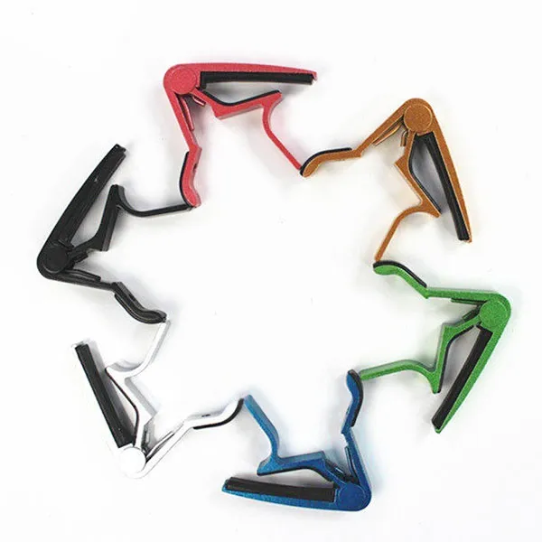 neue multicolor capo aluminium diakritische clip gitarre capo clamp elektrische akustische erweiterte technologie zubehör b2csho free global ship