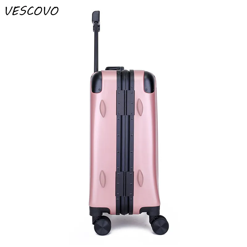 VESCOVO 20 &quot22&quot 24 &quot26 дюймов высокое качество 100% алюминиевый каркас багажный PC