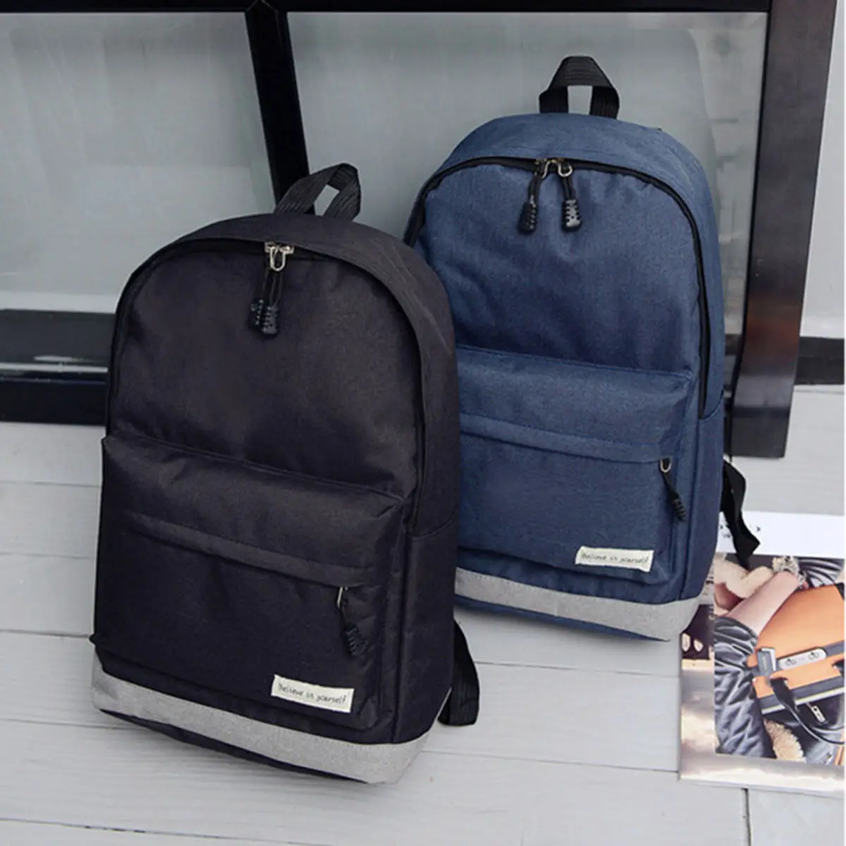 Женский/мужской рюкзак для ноутбука 42 см модный тонкий водонепроницаемый