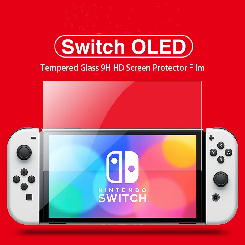 Защитная пленка для экрана из закаленного стекла совместимая с Nintendo Switch OLED |