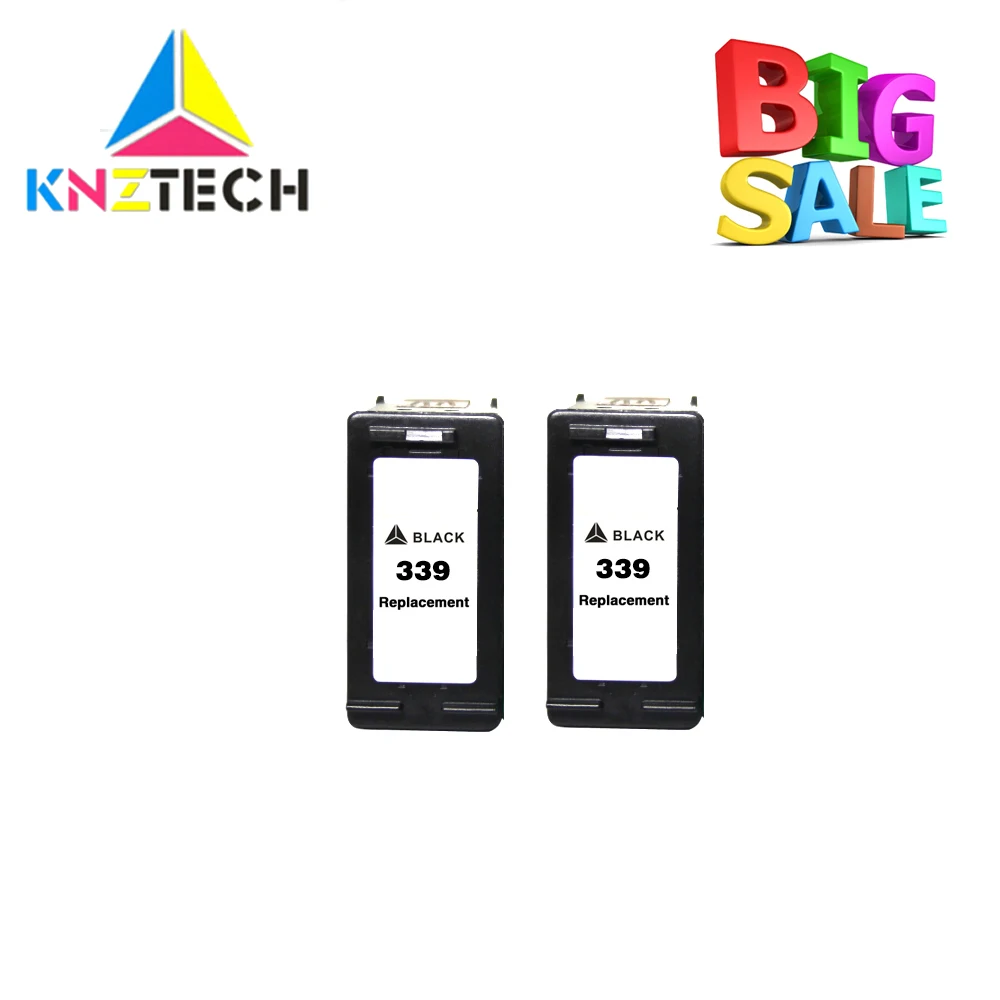 339 Черный чернильный картридж совместимый для HP339 339XL Photosmart 2575 2610 2710 8050 с чернилами