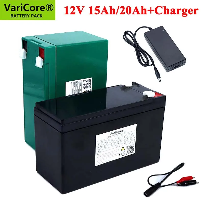 

12V 15Ah 20Ah 18650 lithium battery pack built-in 10A 20A sprayer surveillance camera backup power solar battery +12.6V Charger