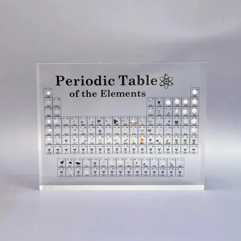 

Акриловая Периодическая таблица с элементами, подарок для детей для обучения, школы, дня рождения, дисплей с химическими элементами, домашн...