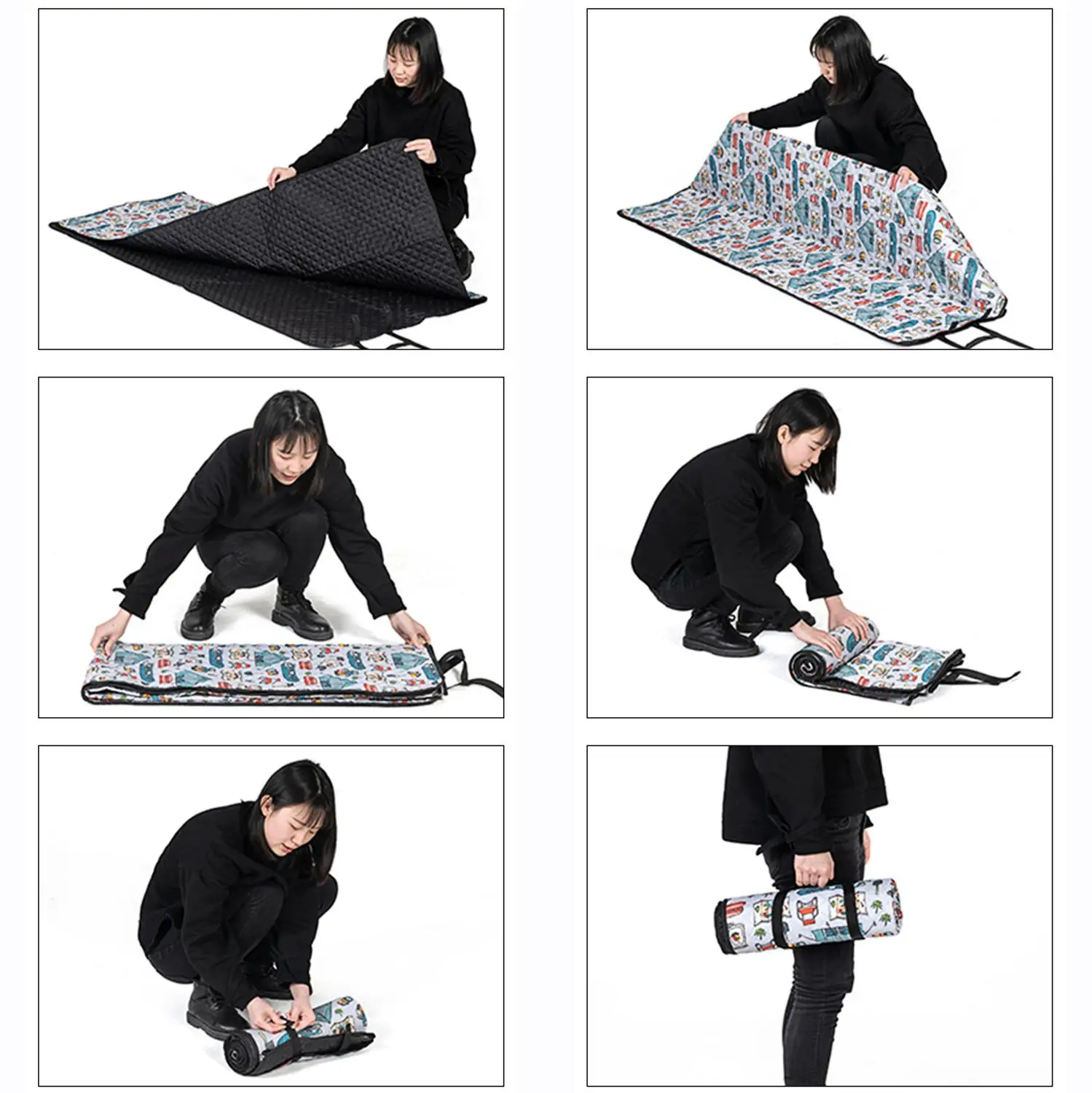 Naturehike очень большой пикник на открытом воздухе Одеяло водостойкий складной