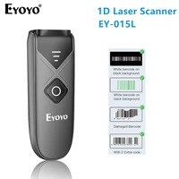 eyoyo 015l mini portable 1d bluetooth barcode scanner 2 4g wireless bluetooth wireless usb wired barcode reader laser scanner