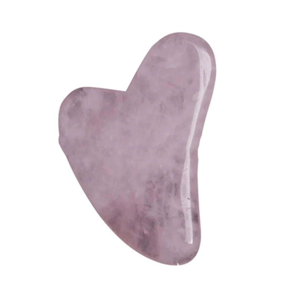 Роллер из розового кварца натуральный нефрит для массажа лица похудения и ролик
