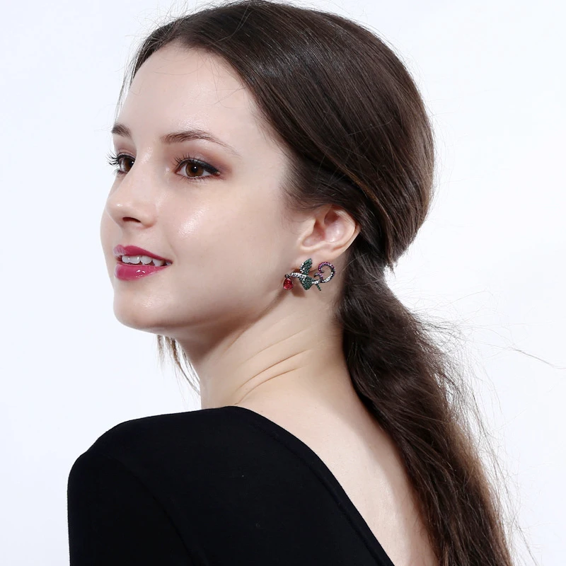 ERLUER 2019 новые этнические красочные Счастливые птицы висячие серьги Модные