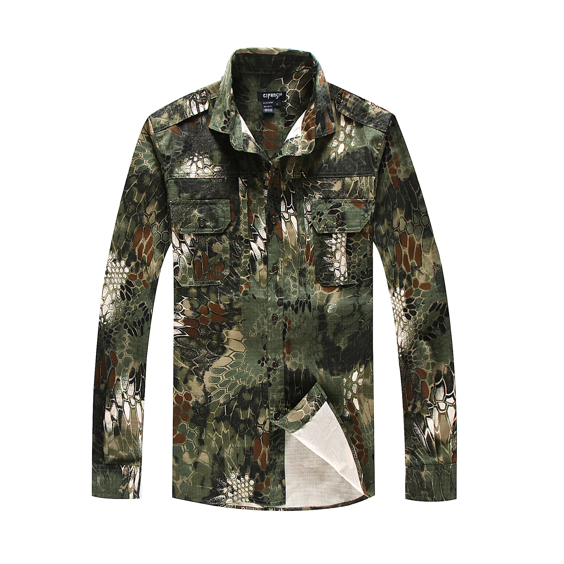 

Outdoor Summer Tactical Military Shirts Men Lightweight Quick Dry Cargo Work Shirts Long Sleeve Combat Army Shirts Fish Tops