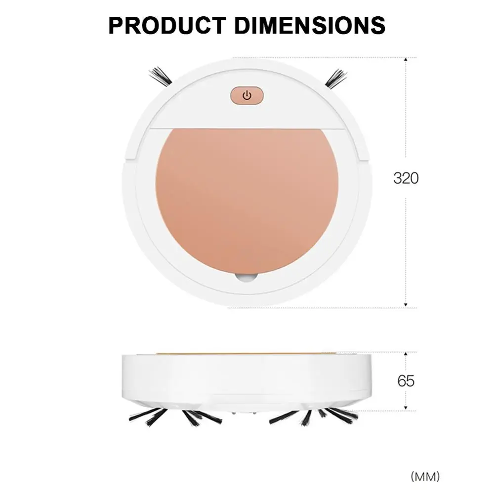 

Robot Vacuum Cleaner 3 In 1 Intelligent Wireless Vacuum Cleaner Robot Floor Vacuum Cleaner Remote Control Automatic Mopping