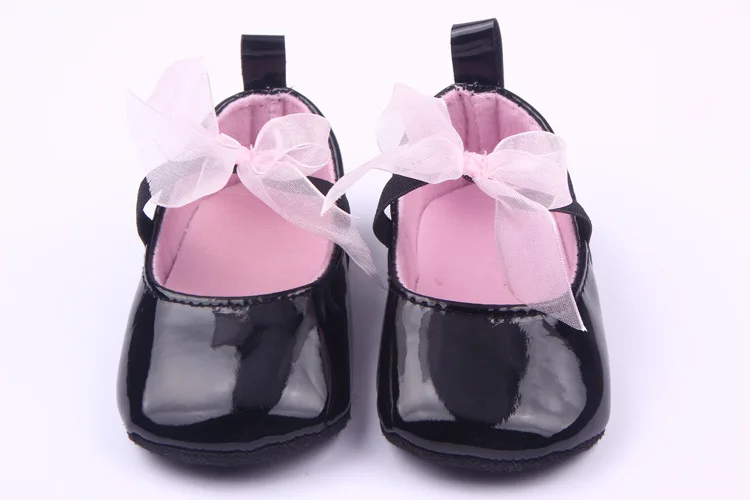 

PU Leather Baby Girl Shoes Infant Moccasins Princess Baby Shoes Bow Newborn Soft Soled Non-slip Crib Shoes First Walker 0-18M