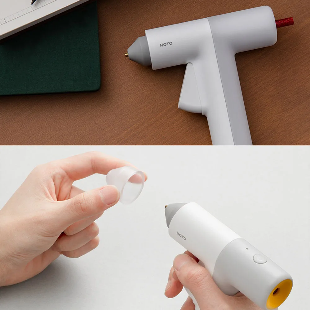 

HOTO Hot Melt Glue Gun 4V Lithium Battery Cordless Glue Glue With Glue Stick 125mm Home DIY Tools Hand Craft Tools glue gun
