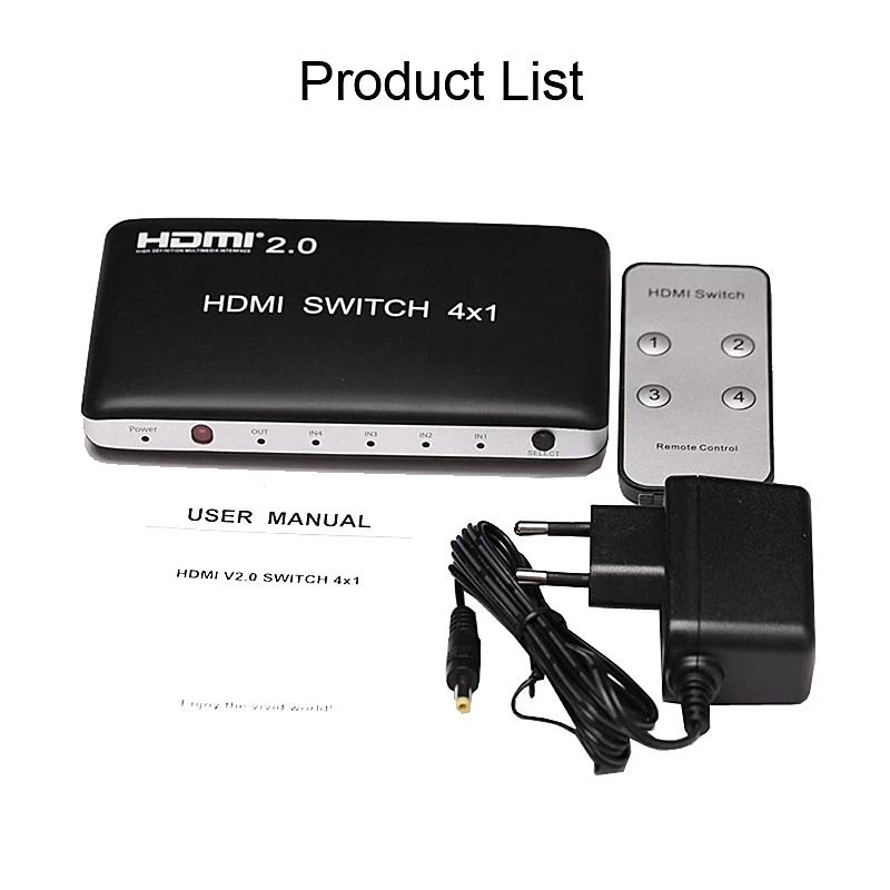 HDMI-переключатель 4K 60 Гц 7x1 4x1 3x1 HDMI 2 0 преобразователь Аудио-и видеосигнала с