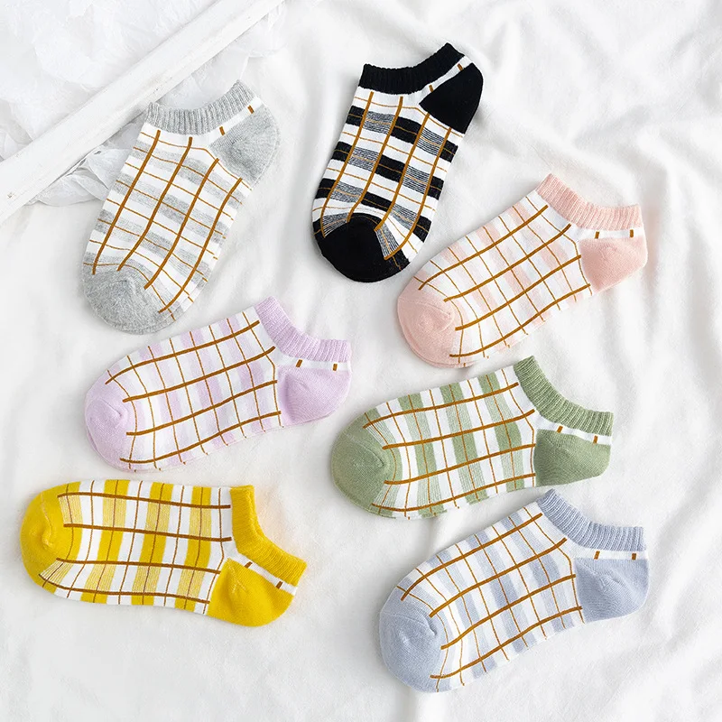 

Cute socks ankle kawaii designer lattice korean fashion soft street style cool women cotton meias short sock woman sokken