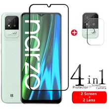 4-in-1 For OPPO Realme Narzo 50i Glass For Realme Narzo 50i Tempered Glass Full Screen Protector For Realme Narzo 50i Lens Glass 4-in-1 For OPPO Realme Narzo 50i Glass For Realme Narzo 50i Tempered Glass Full Screen Protector For Realme Narzo 50i Lens Glass