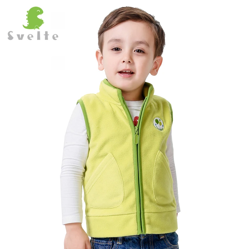 SVELTE весенне осенне зимний меховой флисовый жилет для мальчиков и девочек детская