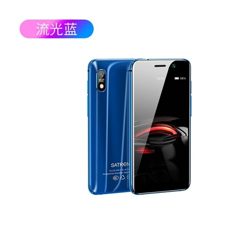 Blue Satrend S11 Мини смартфон 3,2" Dual 4G LTE MTK6739 четырехъядерный 2 ГБ+ 16 Гб gps ультра тонкий телефон маленький Android мобильный телефон - Цвет: Blue