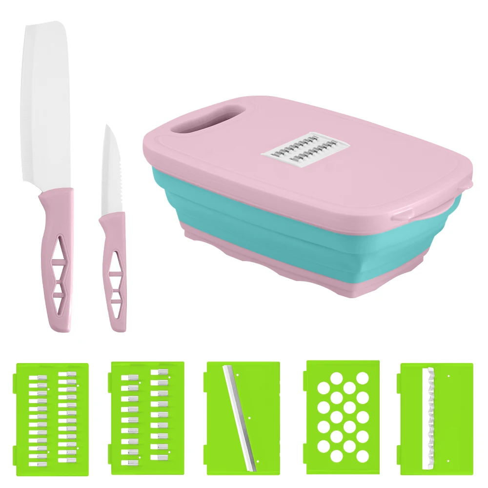 Дамасская многофункциональная разделочная доска Складная кухонные разделочные