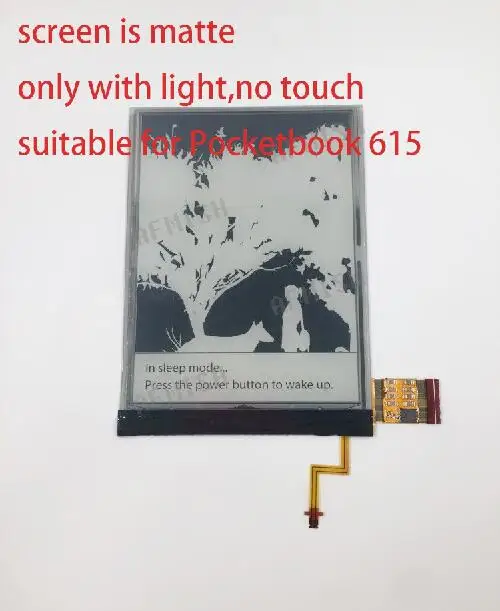 ED060XD4 eink 6 дюймов ЖК-дисплей экран дисплей для устройства для чтения электронных книг нет подсветки и сенсорный экран ritmix RBK-615 RBK615 экран глянцевая - Цвет: only with light