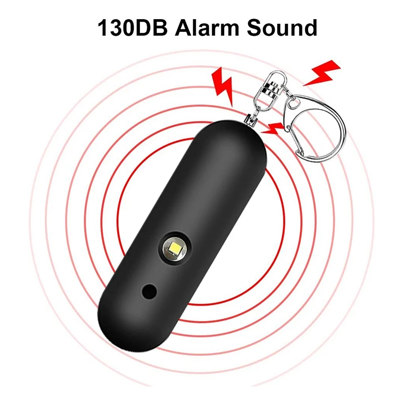 

Personal Alarm,Security Alarm Keychain with LED Flashlight,Emergency Security Alarm,with Key Ring,for Kids,Women