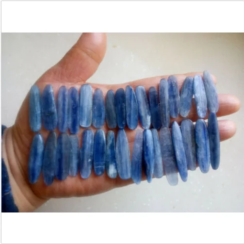 32 шт. лезвия синего кианита необработанный натуральный драгоценный камень 40 50