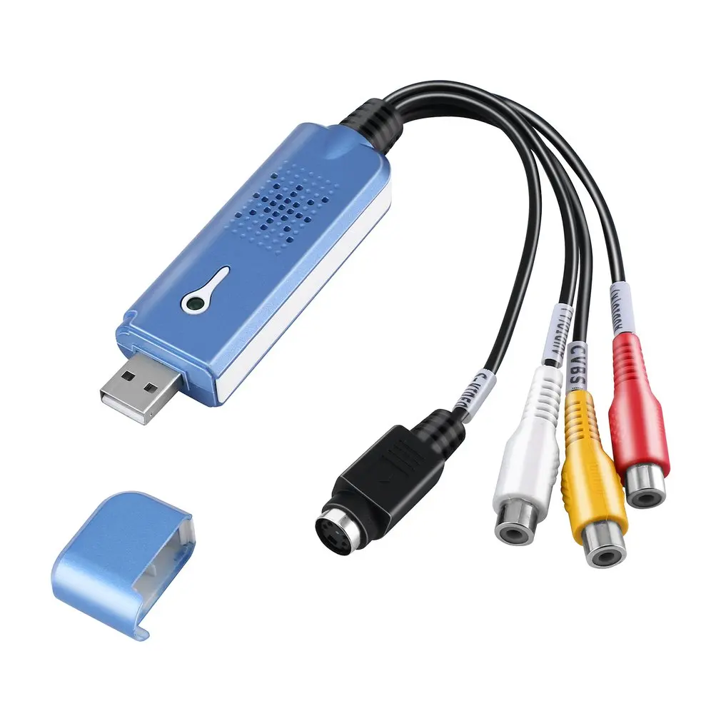 USB 2 0 Видео Аудио карта захвата адаптер конвертер VHS в DVD для Win XP 7 NTSC PAL