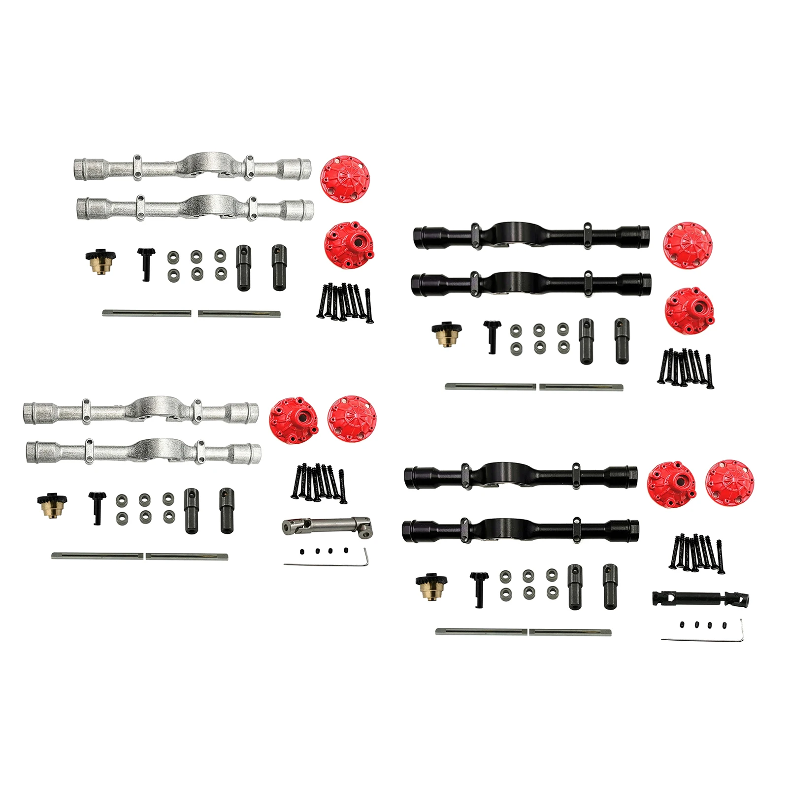 

1/10 Scale 4WD Rear Axle Differential Set for WPL D12 Truck Spare Parts