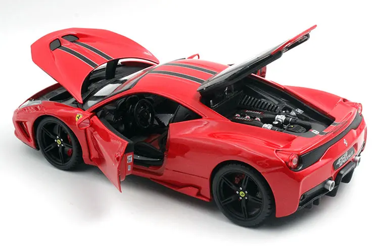 (JZ) Bburago 1/18 1:18 Ferrari 458 Speciale Sport Racing Car Vehicle Diecast Display Model Birthday Toy For Kids Boys Girls | Игрушки и