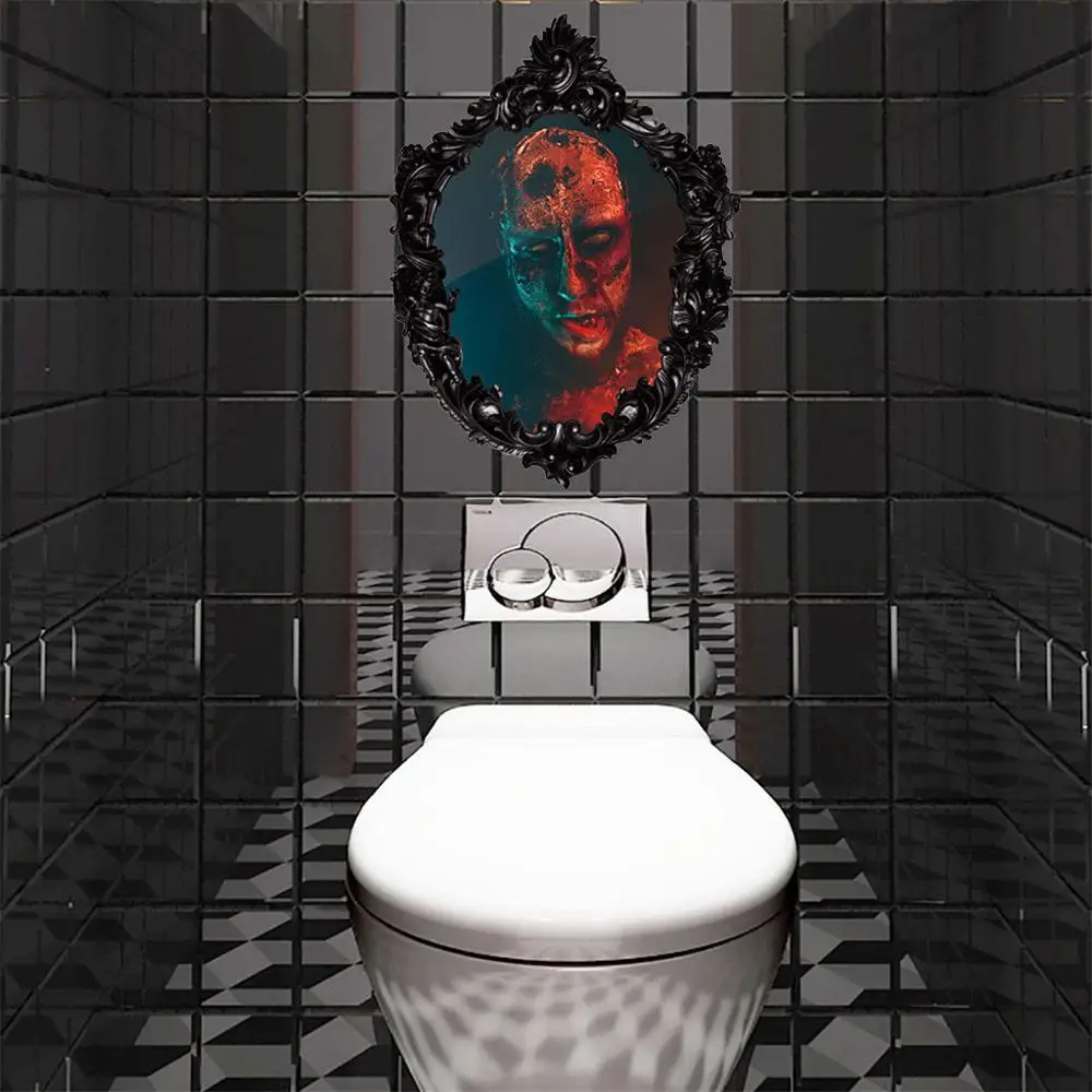 3D Наклейка на стену Хэллоуин ужас зомби передвижная настенная бумага креативный