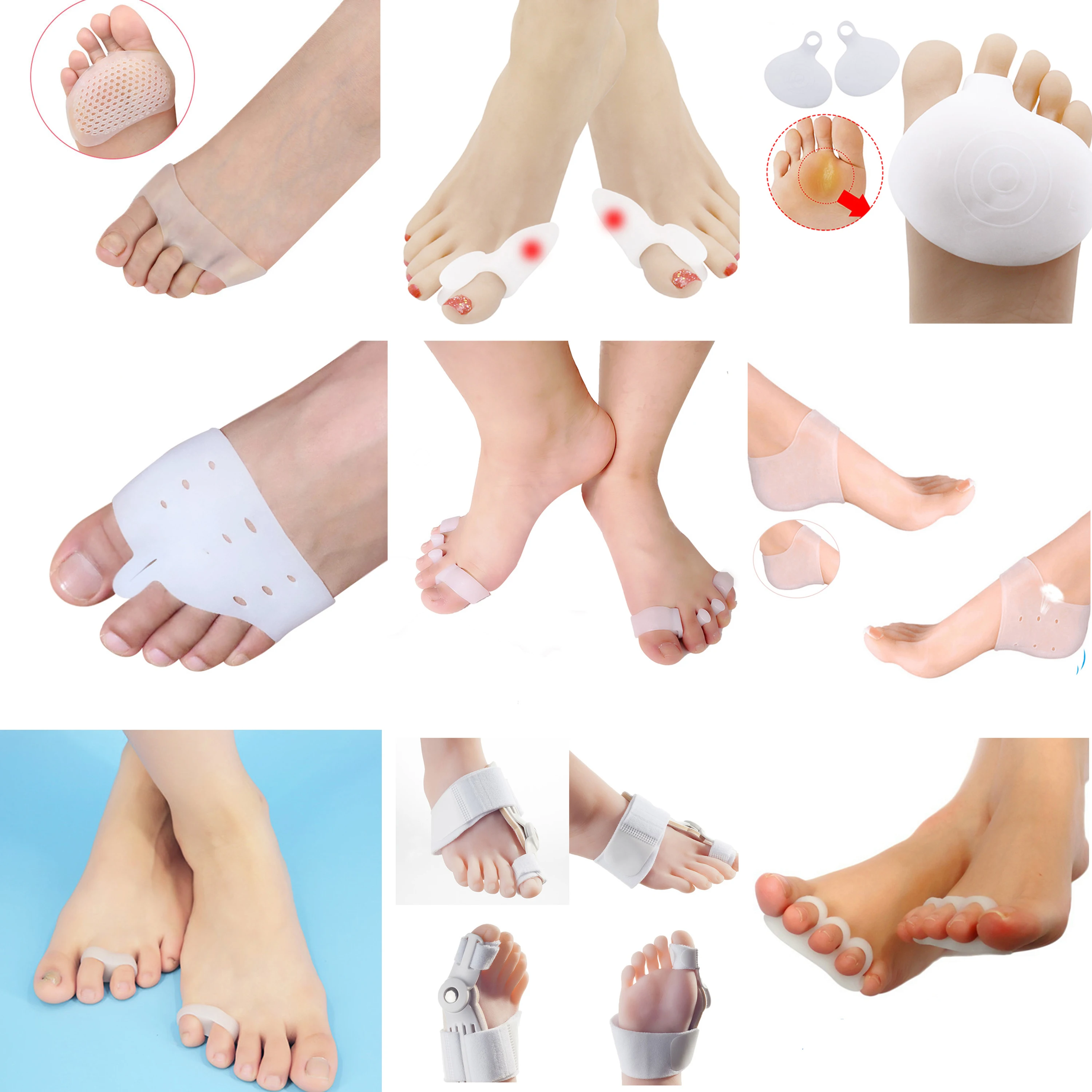 Силиконовый инструмент для ухода за ногами при вальгусной деформации корректор