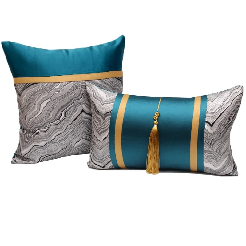 

Новинка, жаккардовая наволочка в китайском стиле для подушки, модель для дома и отеля, наволочка для дивана, декоративные подушки с геометри...