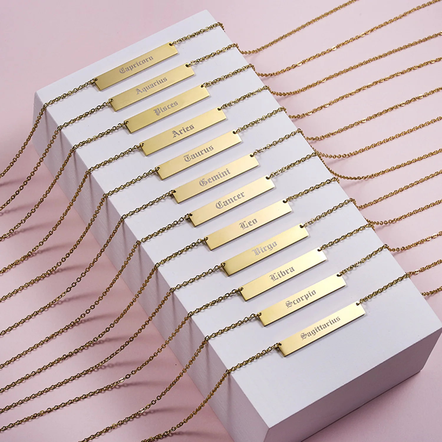 Ретро английское ожерелье с буквенным принтом для мужчин и женщин ретро 12