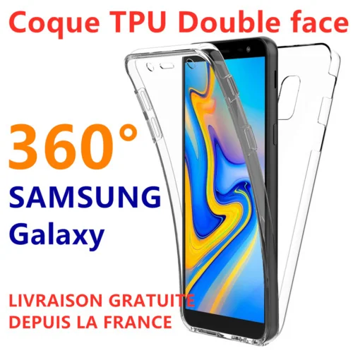 

For GALAXY S20 S10 S9 Plus S8 Note 10 A21s A51 housse coque integrale silicone 360
