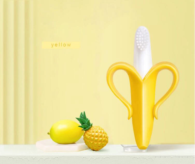 Высококачественные Детские Прорезыватели для зубов BPA Banana кольцо прорезывания