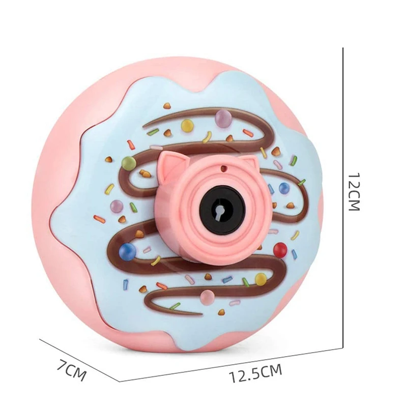 

Donuts Shape Bubble Machine Portable Bubble Maker Automatic Bubble Toys for Kids Toddlers with Bubble Solution