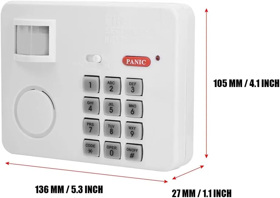 Wireless Motion Sensor Alarm with Security Keypad PIR Home Garage Shed Caravan gate window door pir sensor | Безопасность и защита