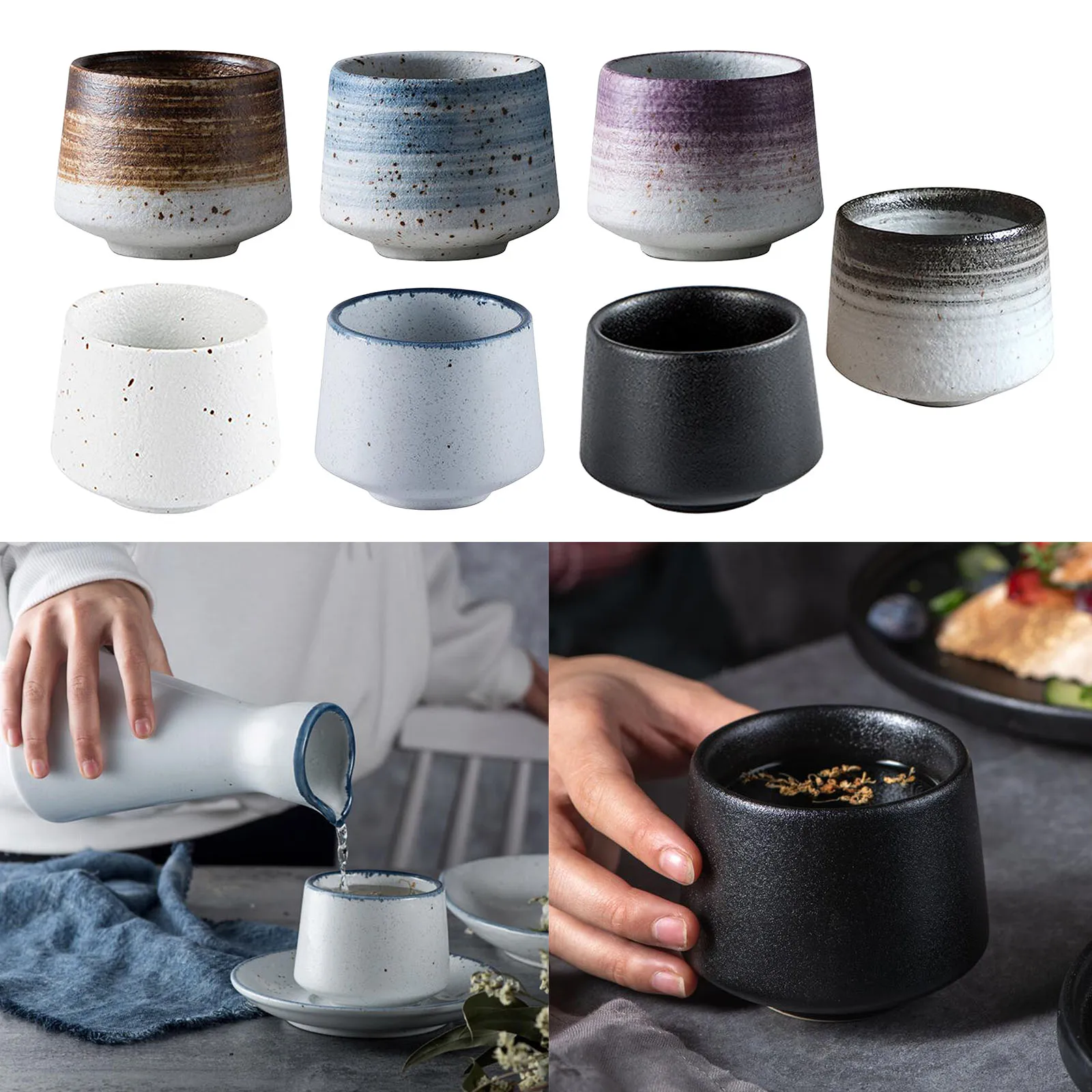 Фарфоровые китайские чайные чашки Японские фарфоровые синие|Чашки и соусницы| |