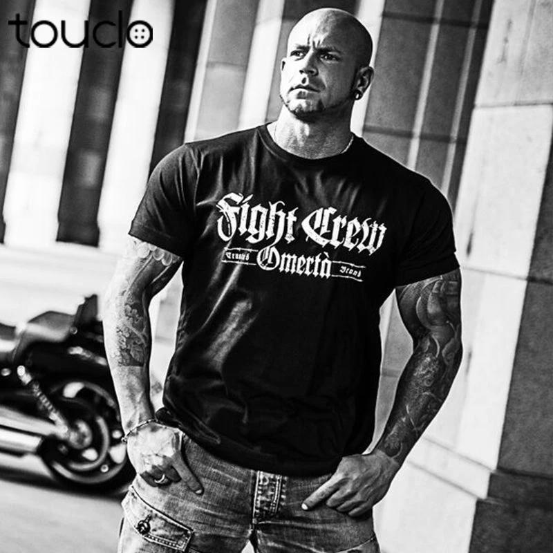 

Hot Sale Men T Shirt Fashion Fight Crew Shirt Tattoo Biker Rocker Bad Boys Streetwear Fighter Summer O-Neck Tops Unisex Cotton