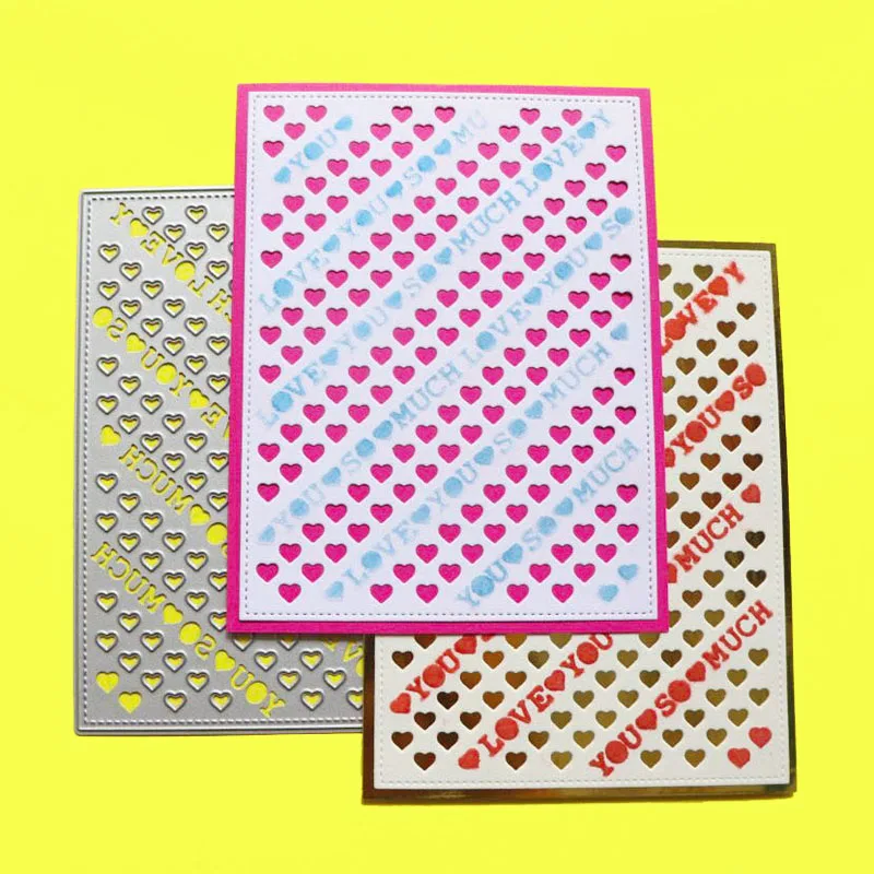 Необычное создание вырубные штампы A2 любовь сердца искусственная карта