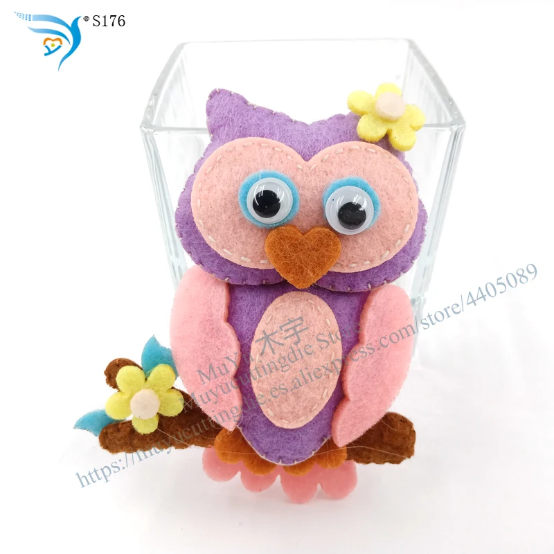 Совы украшения вырезанные небесно-Стальные режущие матрицы совместимы с