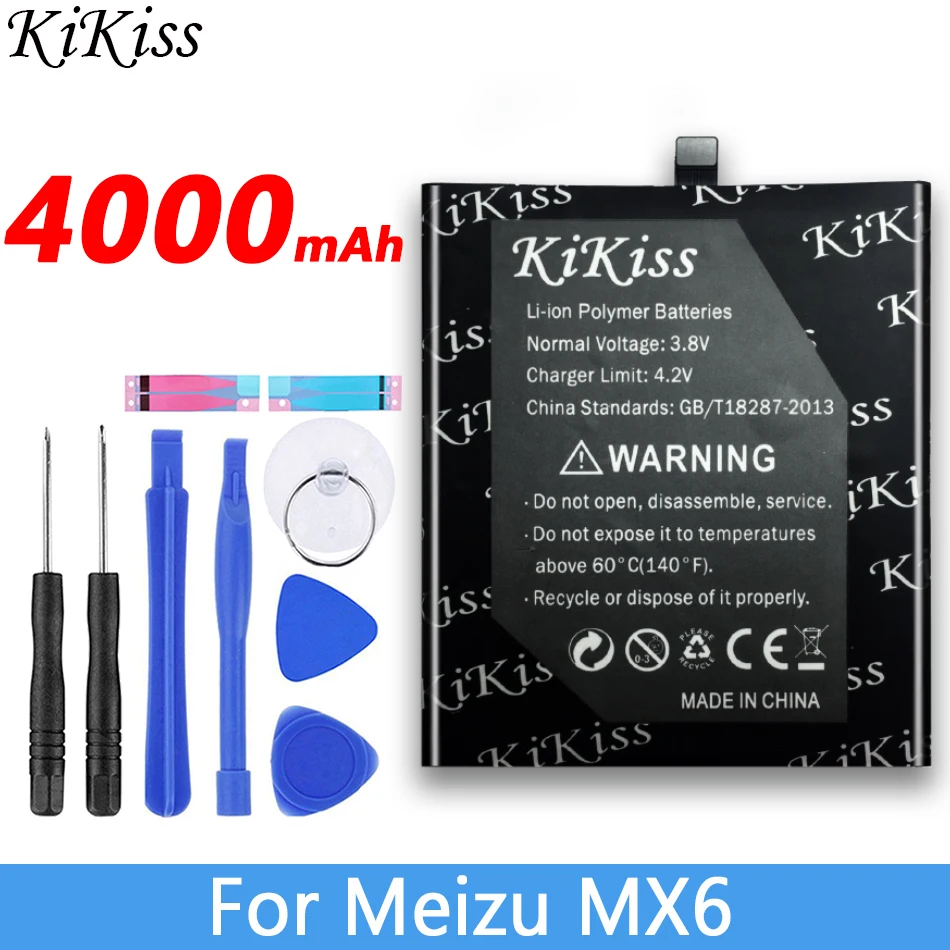 

4000mAh BT65M For MEIZU Meizy MX6 Smart Mobile Phone High Capacity Battery For Meizu Meizy Mx6