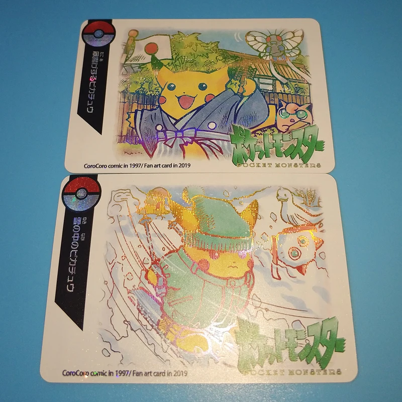7 шт./компл. Pokemon блики флэш карты Пикачу Путешествия Серии Reizen Collectie Kaart детские