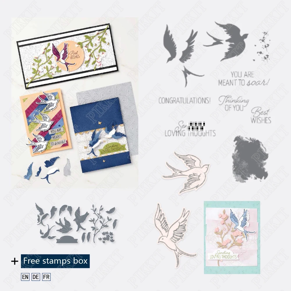 

Wild Goose Flying tamps And Dies New Arrival 2021 Scrapbook Diary Decoration Stencil Embossing Template Diy Greeting Card