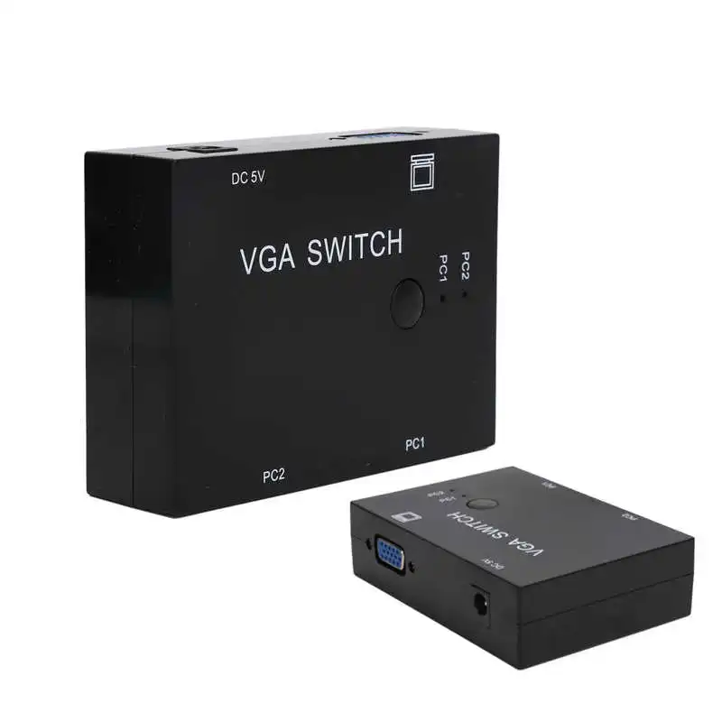 Коммутатор VGA 2 входа + 1 выход многокомпьютерный хост конвертер узла в экране ПК