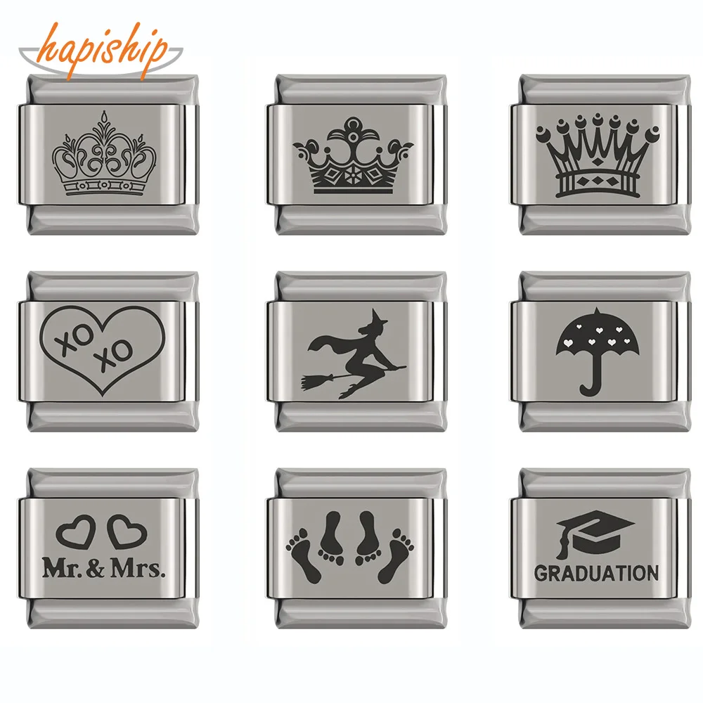 Hapiship оригинальный ромашка Корона сердце колдунья следы зонтик Шарм Подходит 9 мм