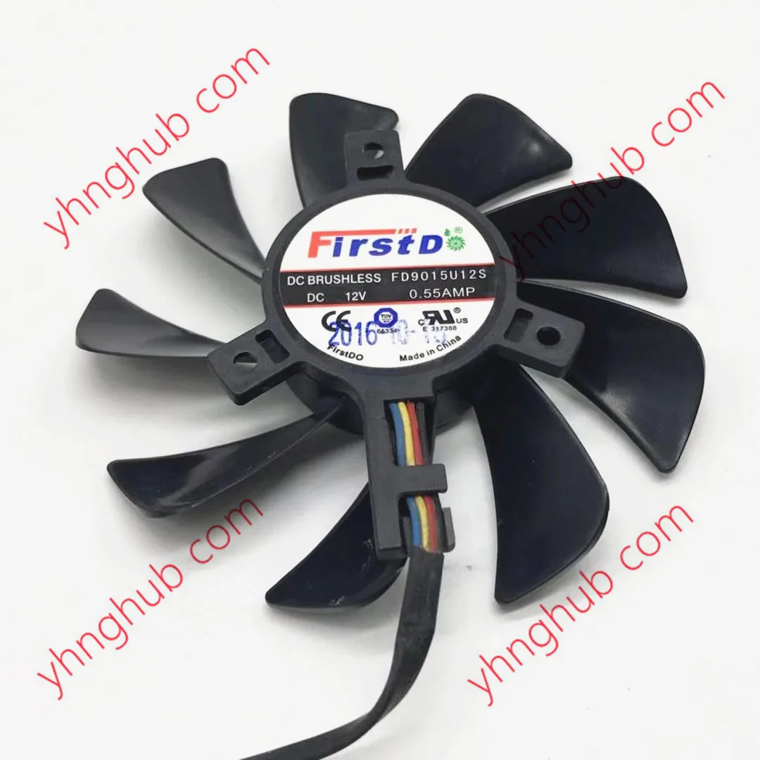 4-проводной вентилятор охлаждения сервера Firstd FD9015U12D DC 12В 0.55A
