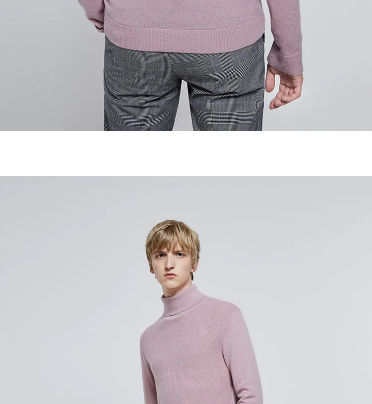 JackJones Мужской умный Повседневный свитер с длинными рукавами и высоким воротником 219324520
