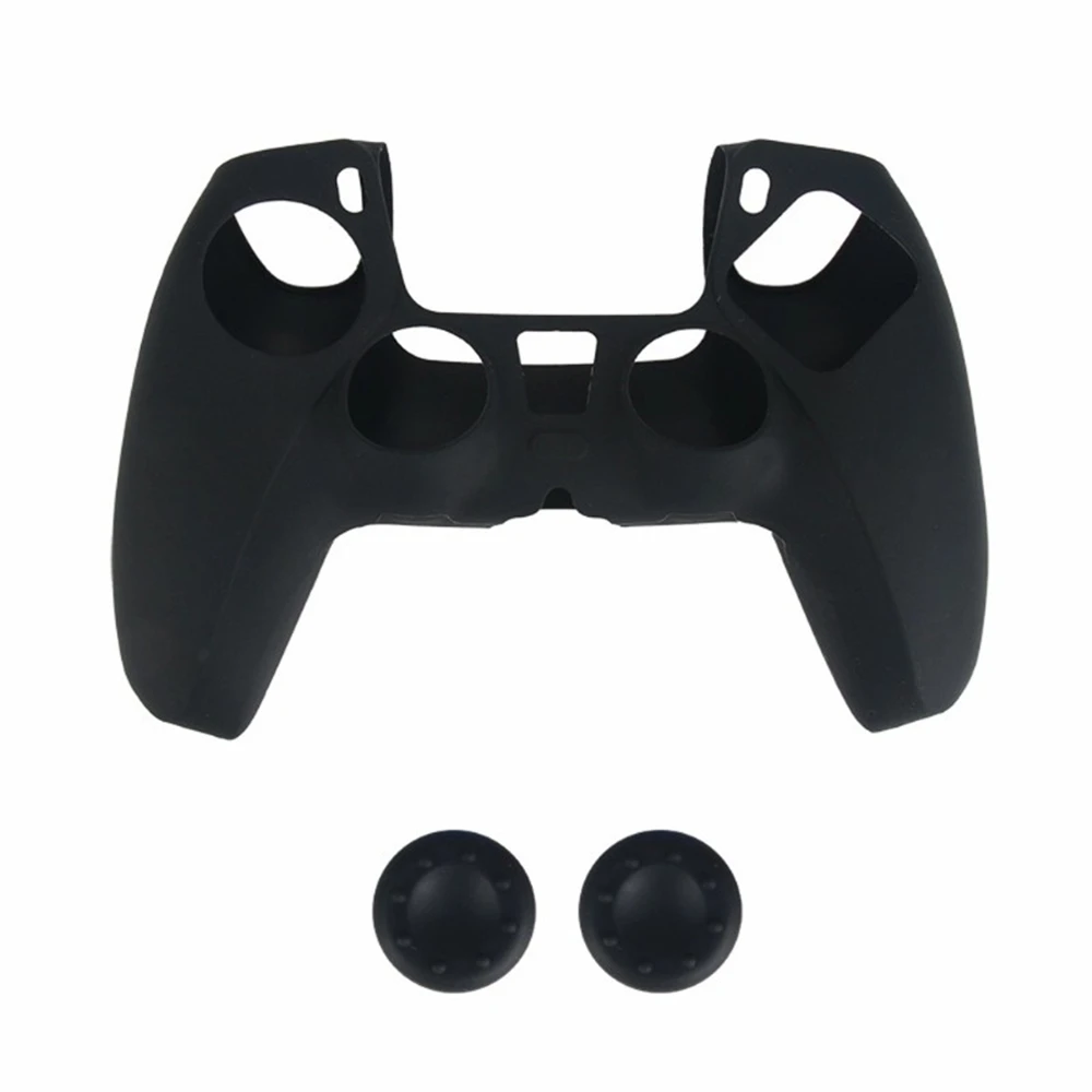 

Silicone Case Skin Protective Cover Joystick Thumb Stick Grips Anti-Slip Cap for S-ony PlayStation PS5 Controller Multiple-Color
