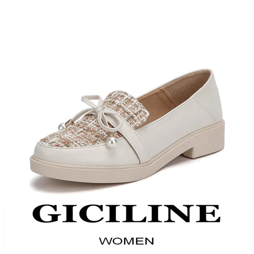 

Women Flat Shoes Autumn Spring New Platform Soft Leather Shoes Sweet Ladies Walk Fashion Casual Loafers Shoes For Women 2022